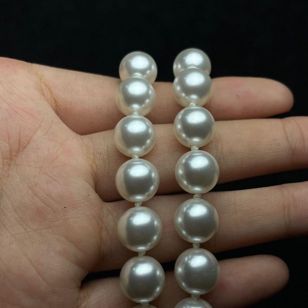 花梨木 彩貝インレイ ジュエリーボックス／パールネックレス付き