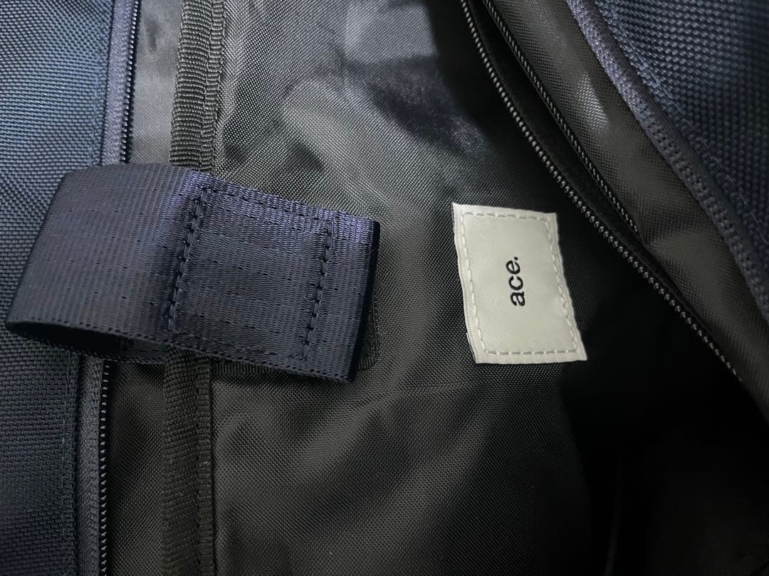 【未使用に近い】エースジーン　ネイビー トートバッグ ナイロン製