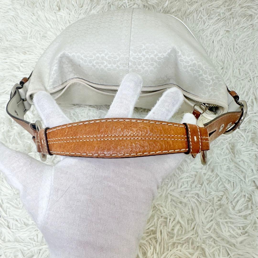 COACH コーチ ワンショルダー シグネチャー ホワイト 肩掛け y2k