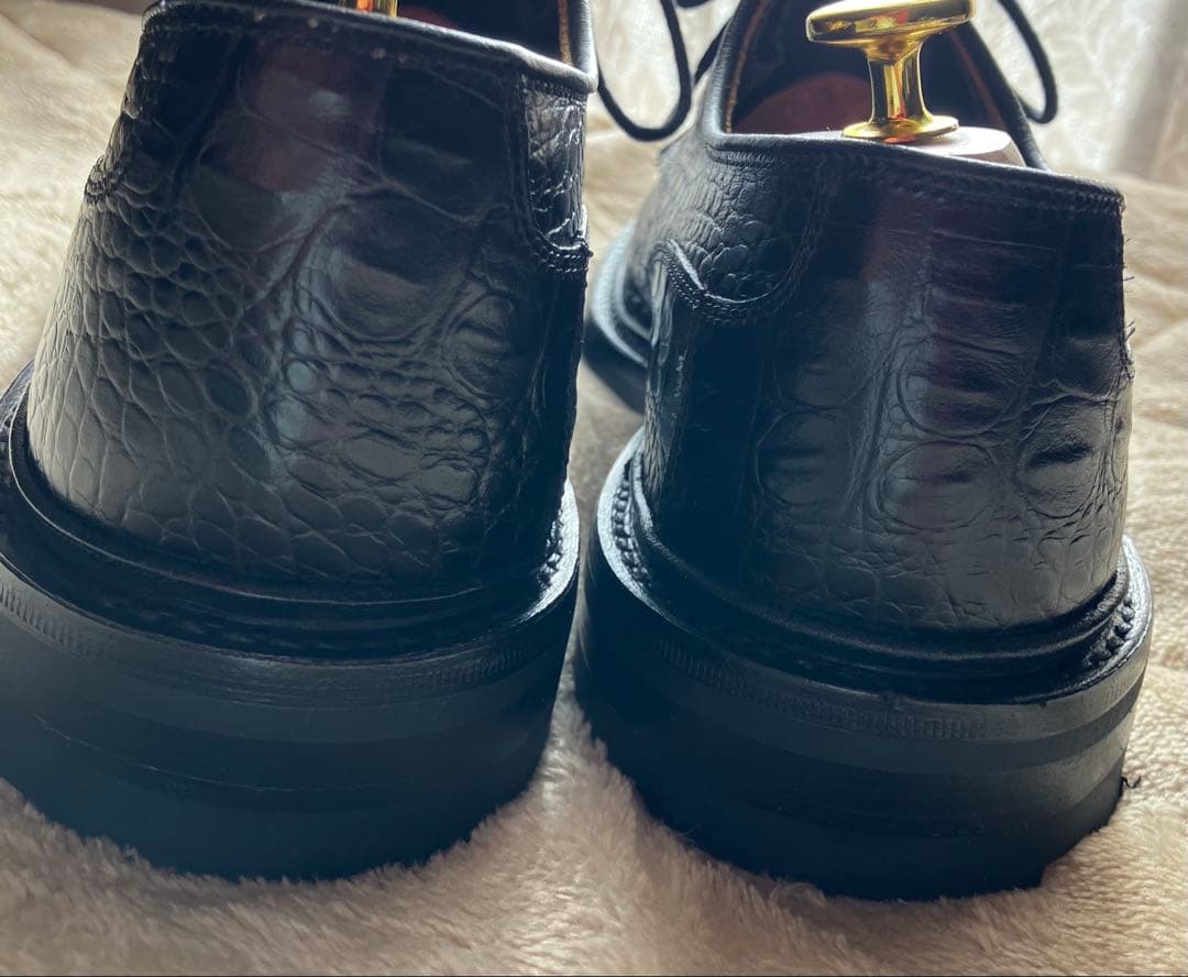 新品同様！？トリッカーズ クロコ 型押しプレーントゥ　ウッドストック