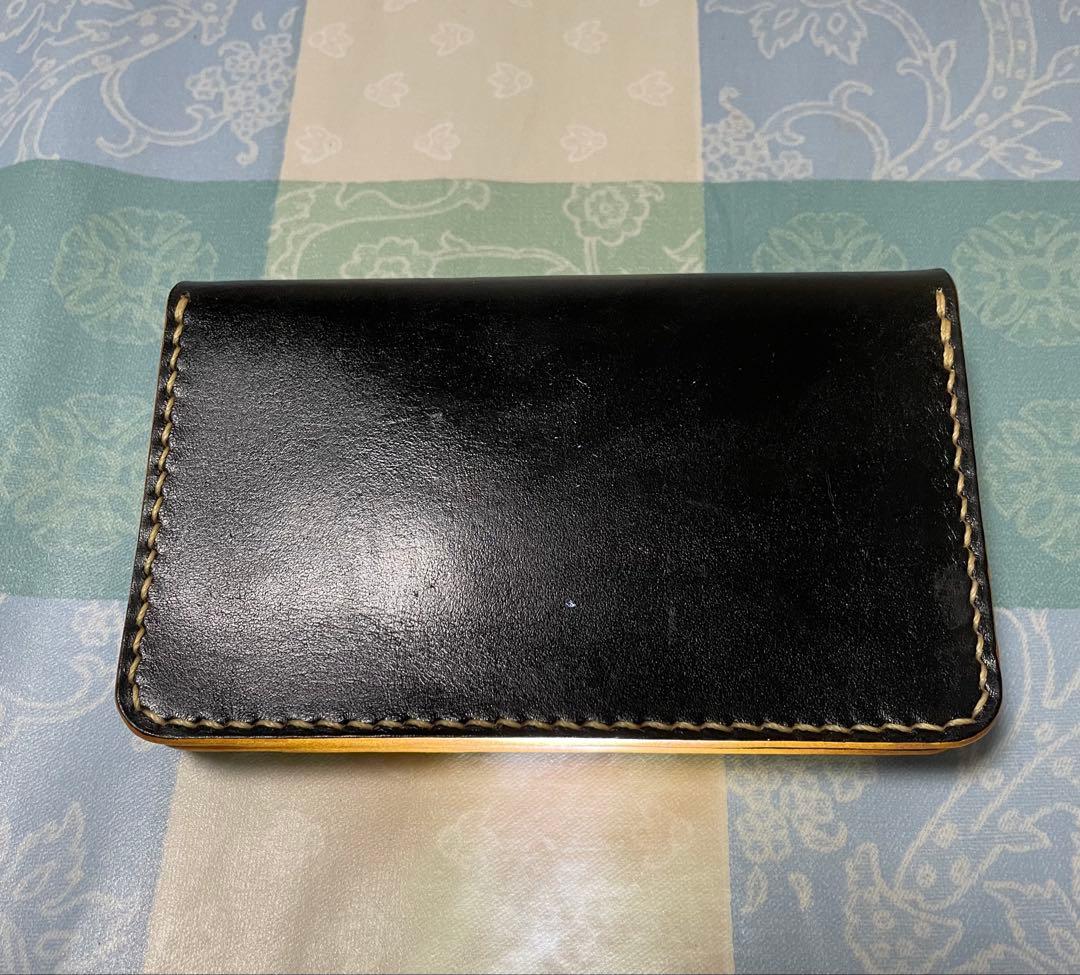 トラッカーウォレット　ミドルサイズ　黒　丘染めブラック