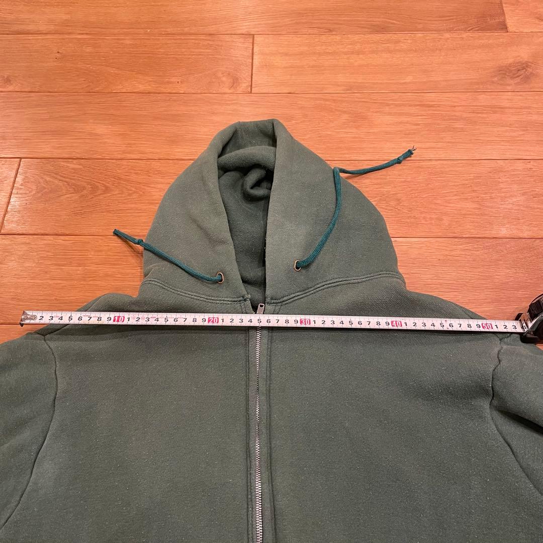 貴重　spruce フェード　グリーン　ジップパーカーXL
