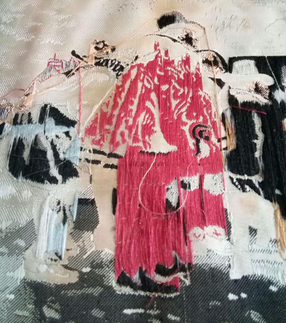 逸品　シルクタペストリー　刺繍絵画　アレクサンドル・ルイ・ルロワール原画