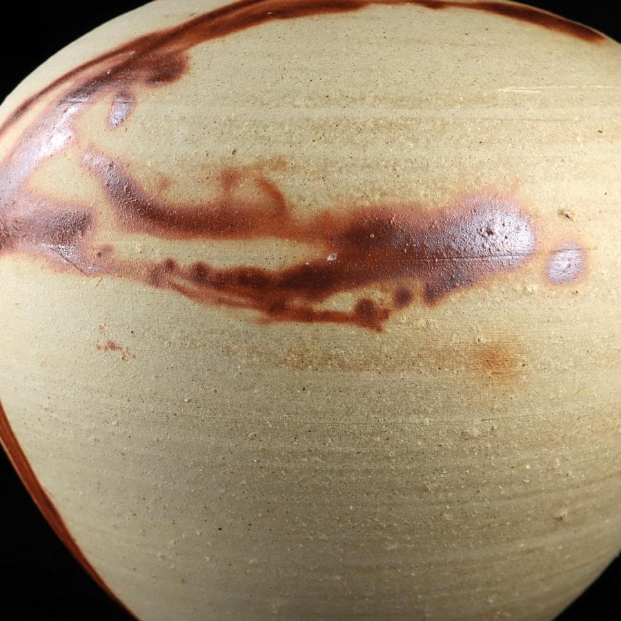 専用 Y2917 人間国宝 伊勢崎淳 備前焼 大壷 35㎝ 飾壷 共箱