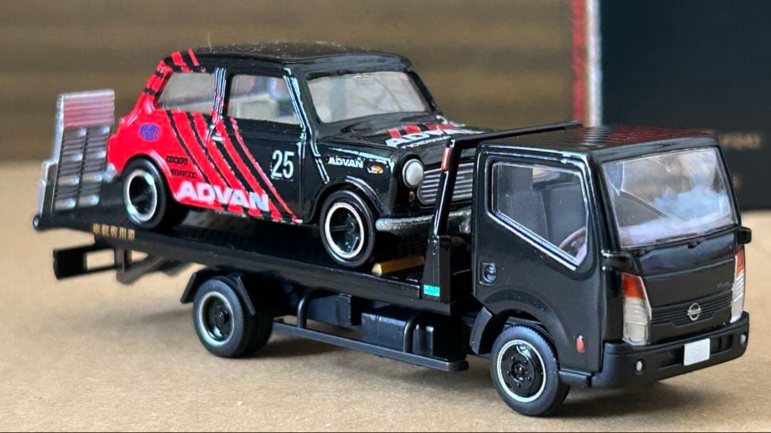 トミカ 積載車セット ミニクーパー セフテーローダ