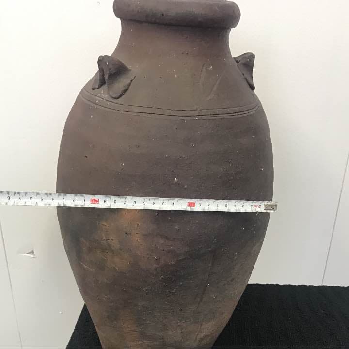 備前焼 三耳壶時代物。