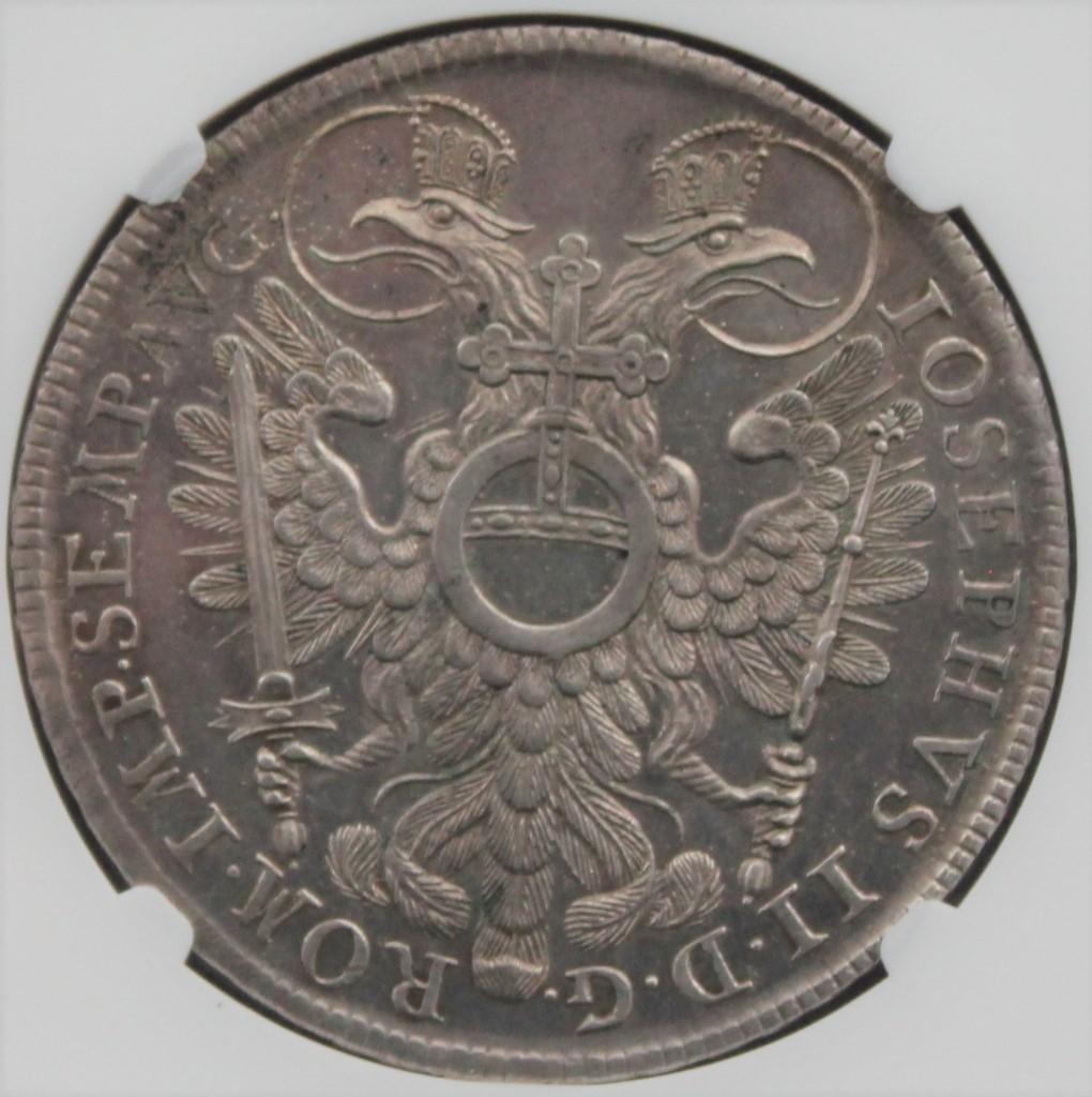 1768年 ドイツ ニュルンベルク 都市景観 ターラー 銀貨 NGC MS60