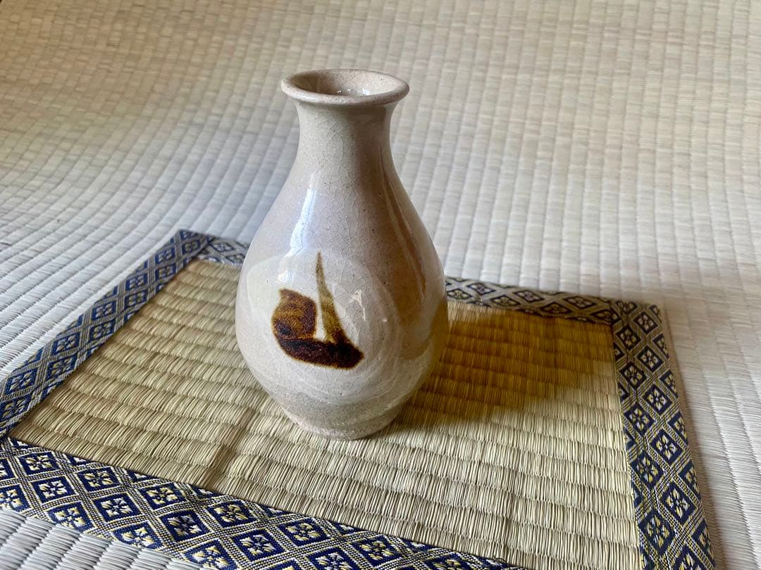 濱田晋作　鉄絵酒器セット