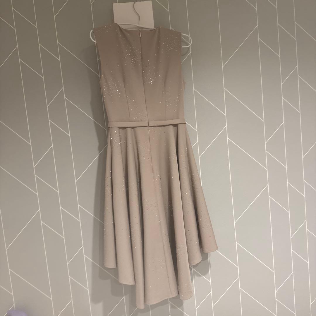 an ノースリーブフロントジップビジューベルトフィッシュテール キャバドレス