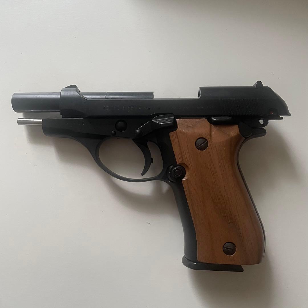 ［送料込］マルシン　モデルガン　M84 マットブラック　木製グリップ仕様