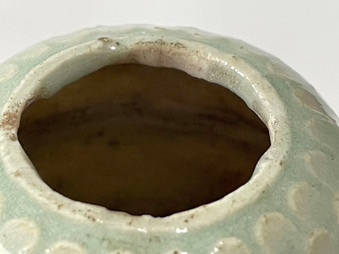 骨董 アンティーク 中国古陶磁 青白磁 影青 水滴 茶入 書道具 見立て茶入