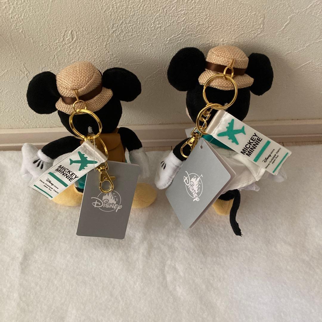 ディズニーストア 羽田空港 限定 プラッシュキーチェーン ミキミニペア
