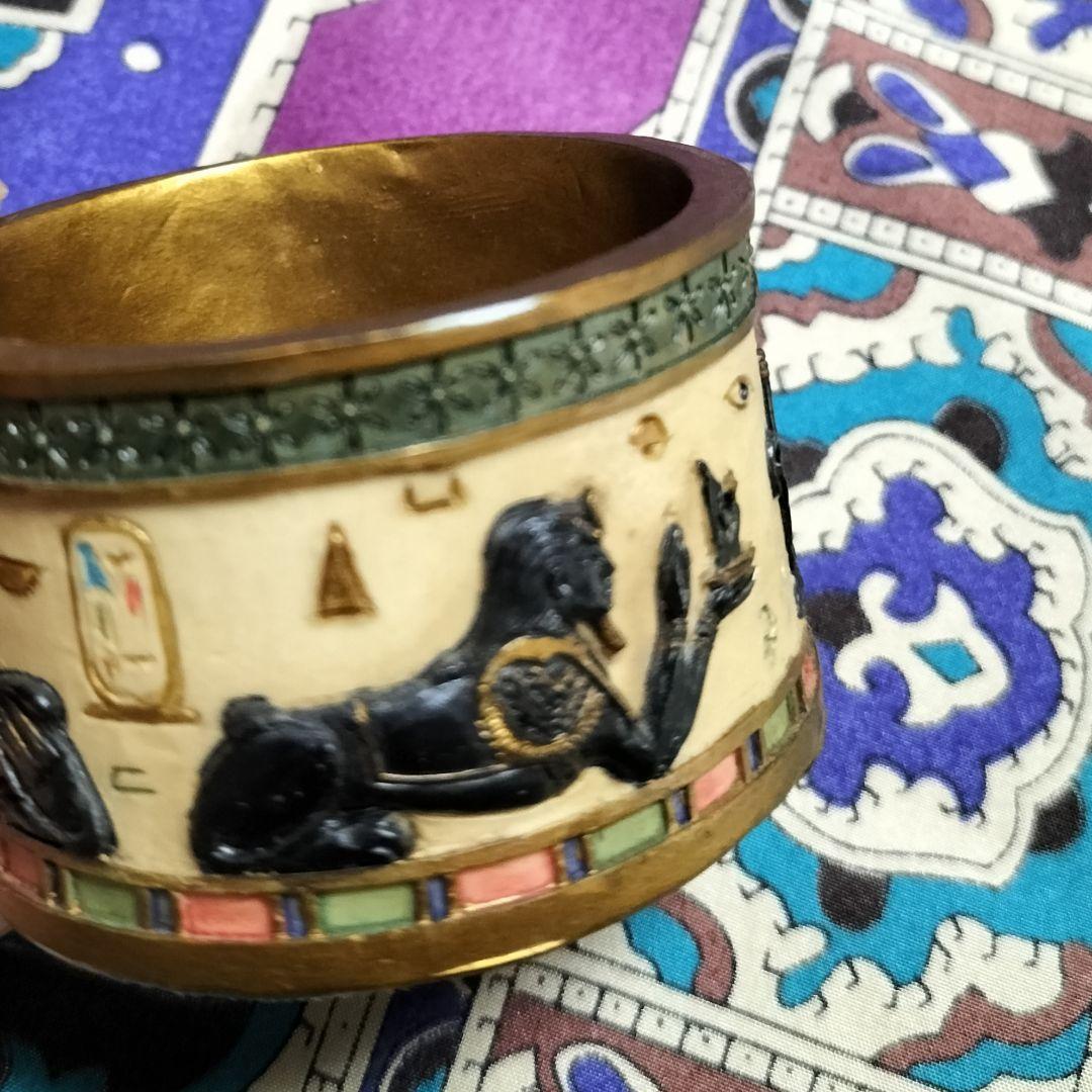 民族工芸品✨古代エジプト調モチーフ 神秘的レリーフ彫刻 装飾品✨貴重