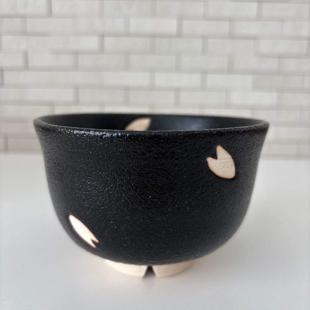 新品未使用】抹茶茶碗 兎月窯 杉浦芳樹作 瀬戸焼 御題『桜』茶碗