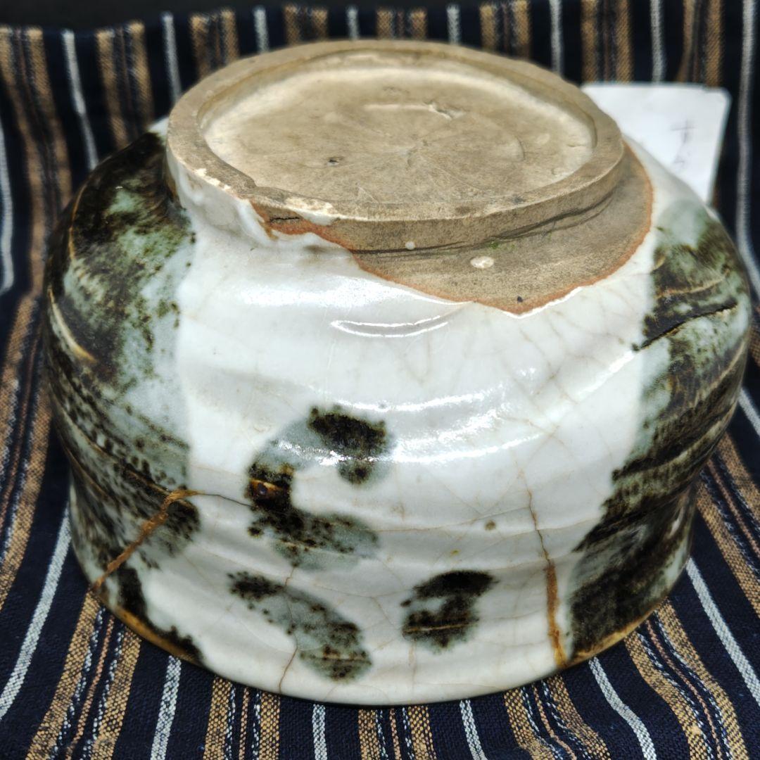 古万古焼、御所丸茶碗(元箱、包み古布付)