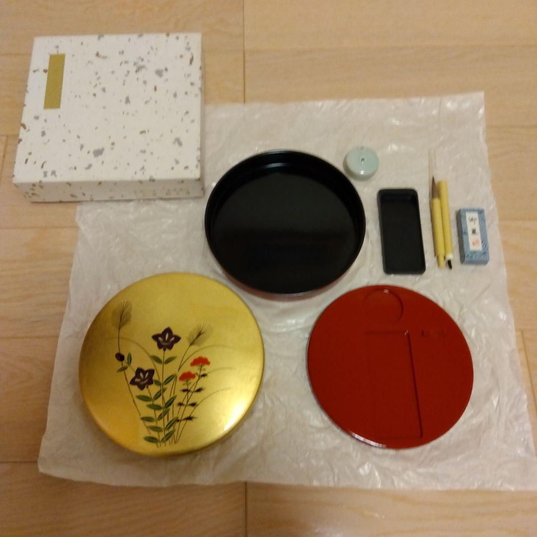 純金箔工芸習字セット 皇室ご成婚記念のお品
