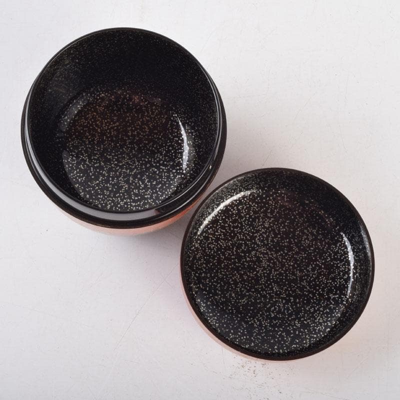 茶道具 輪島塗 前志芸男作 沈金桐紋様 棗 共布共箱 M 8632