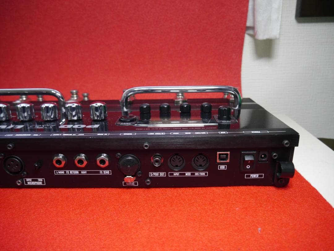 中古】LINE6 POD X3 LIVEギターエフェクター 純正電源アダプタ付