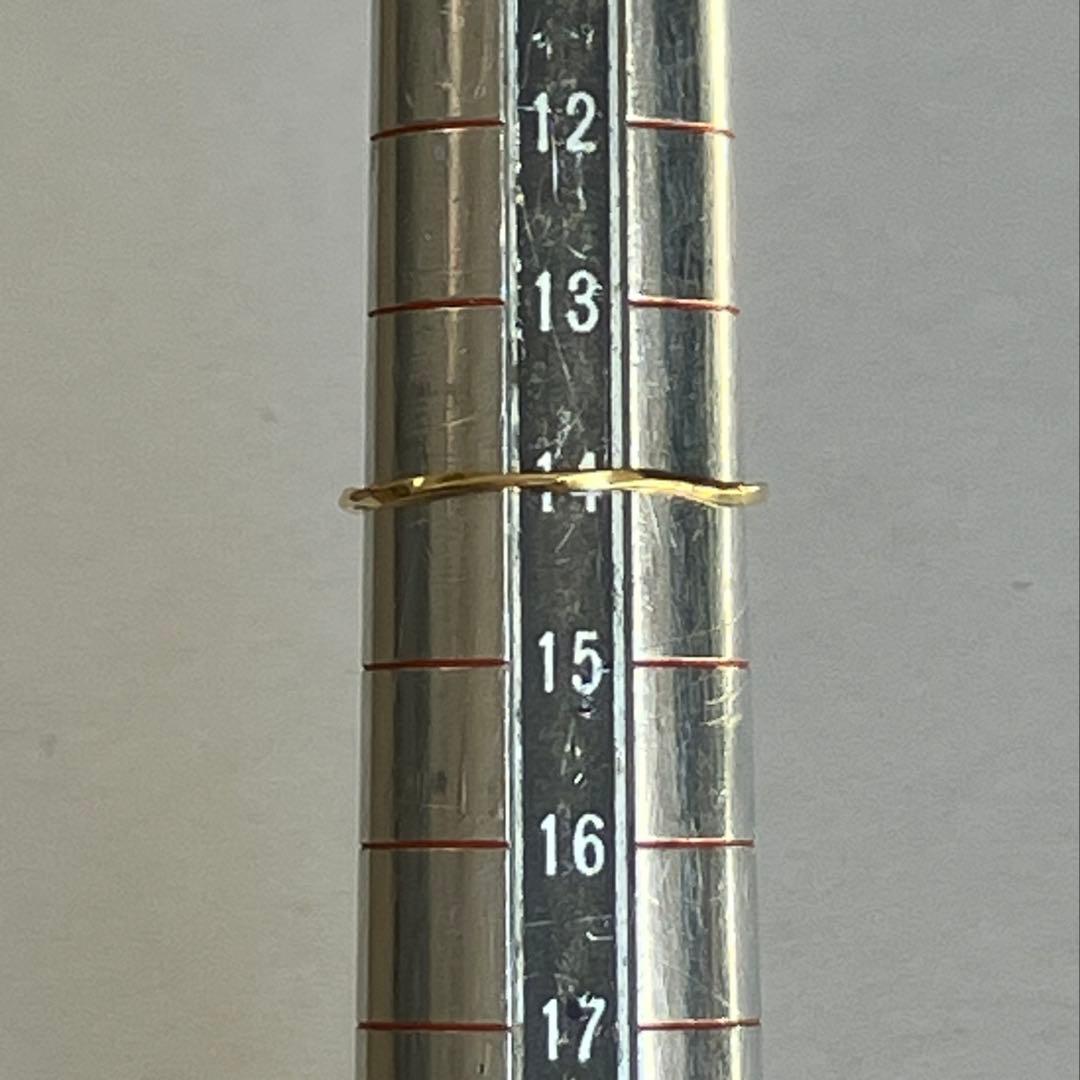 K18 18金　14号　リング　44