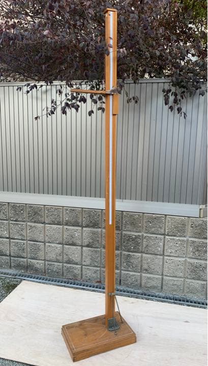 レトロ 身長計 身長測定器 昭和 木製 アンティーク