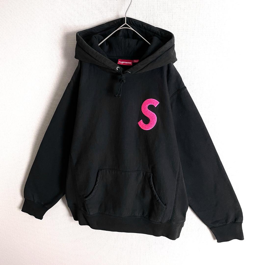 【最高デザイン☆大人気肉厚☆即完売モデル】シュプリーム Sロゴ刺繍パーカー