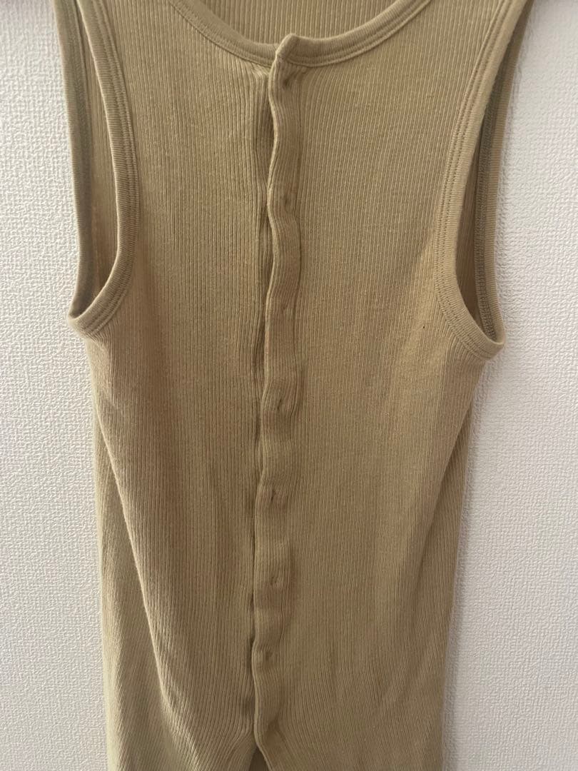 トップス AURALEE AURAL ORGANIC SOFT RIB TANK