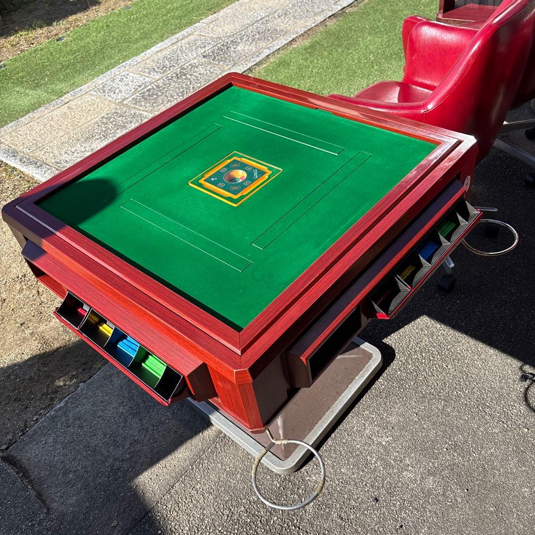 マツオカ センチュリーNEXT 全自動麻雀卓（ジャンク）　椅子4脚セット