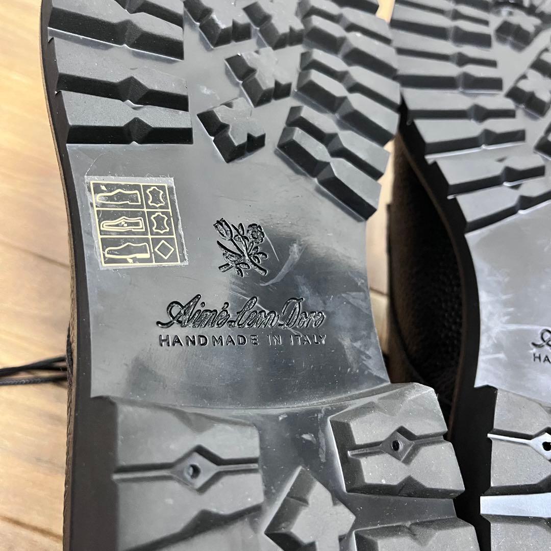 美品　AIME LEON DORE イタリア製　Derby 革靴　Crest