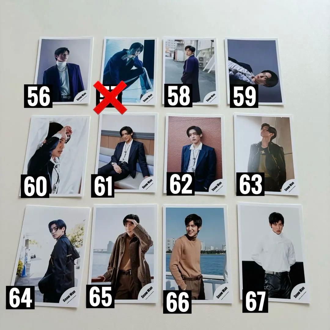 目黒蓮 公式写真 まとめ売り 231枚 目黒蓮 まとめ売り 62枚