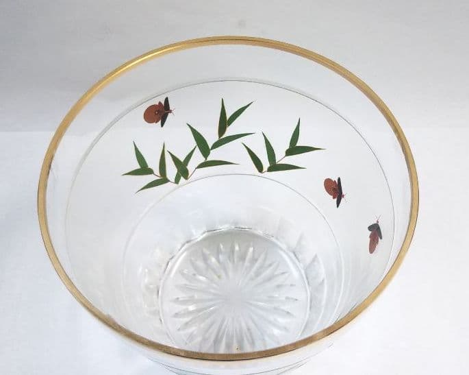 GW特価 茶道具 硝子 ガラス 末広 水指 関吉昭 蛍蒔絵 吉田華正