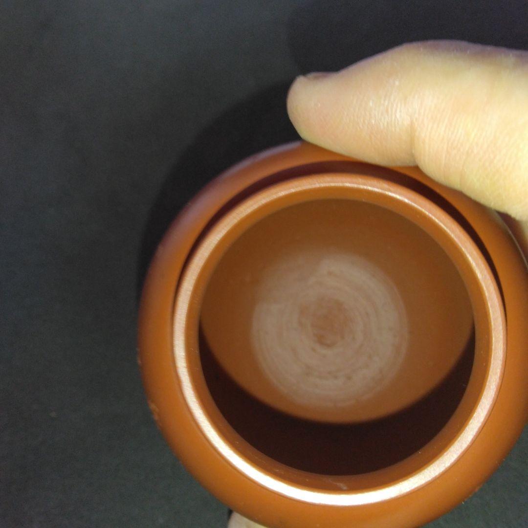 茶入 煎茶 朱泥茶壺 水上暁山