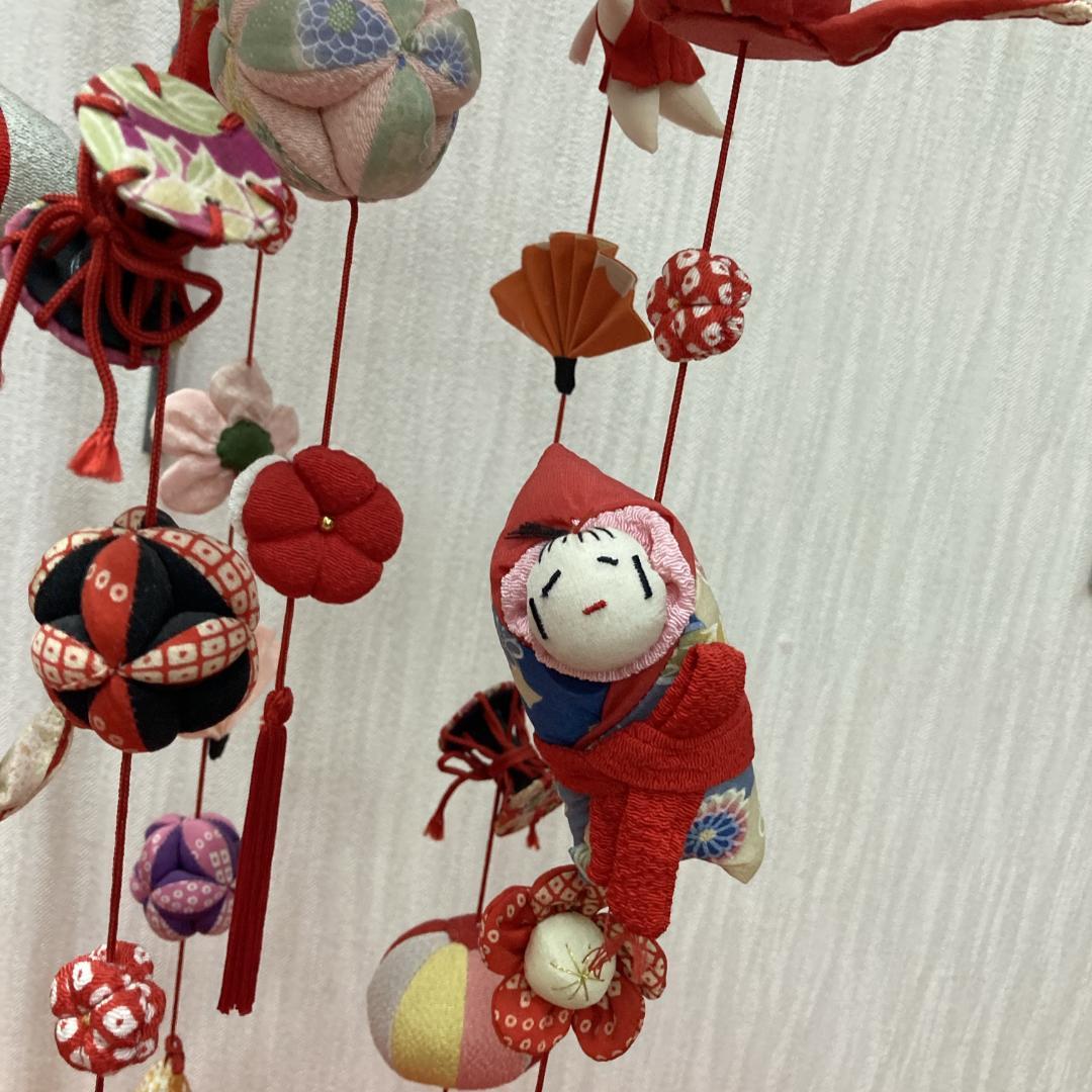 No.6 飾り台付き　高さ71㎝　3月つるし雛　吊るし雛飾り　雛祭り吊るし飾り