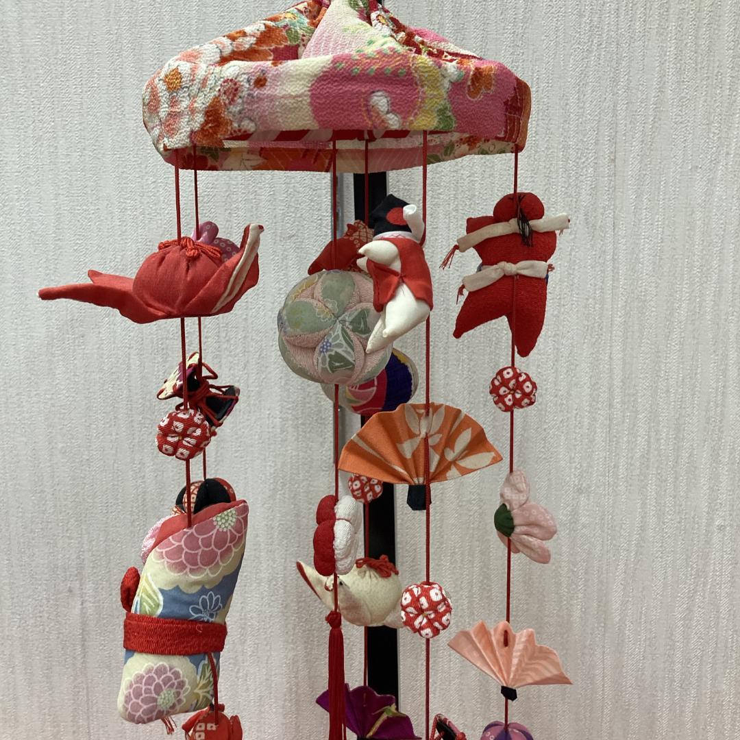 No.6 飾り台付き　高さ71㎝　3月つるし雛　吊るし雛飾り　雛祭り吊るし飾り