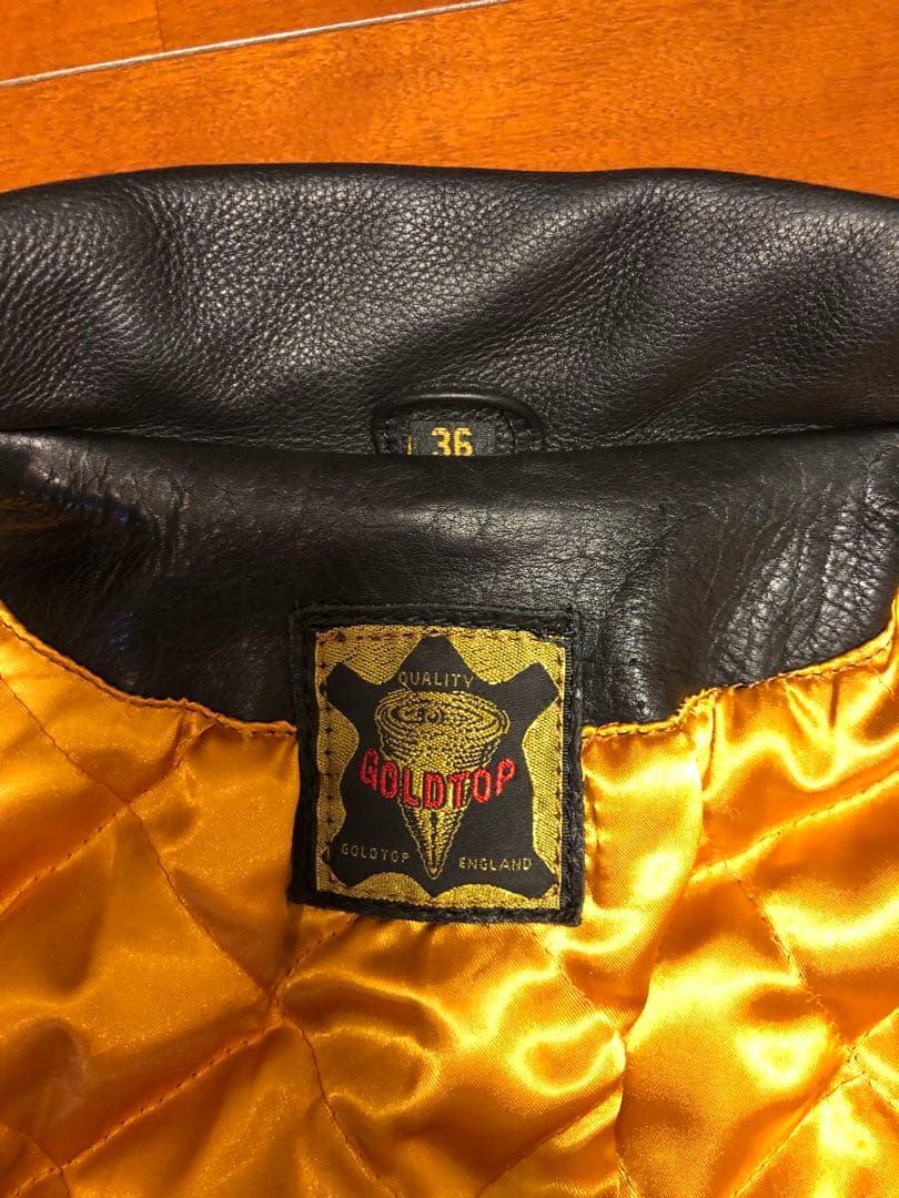 T*Z様 GOLDTOP シングルライダース 英国製 36 美品 - メルカリ
