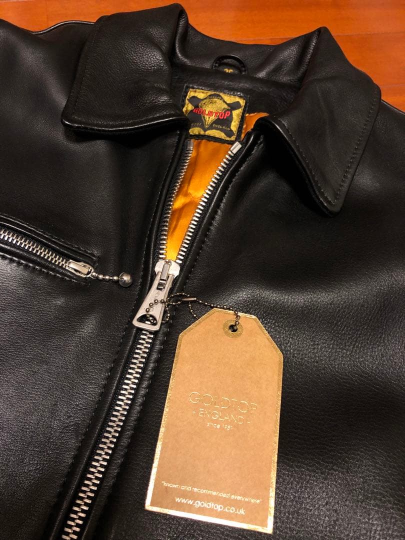 T*Z様 GOLDTOP シングルライダース 英国製 36 美品 - メルカリ
