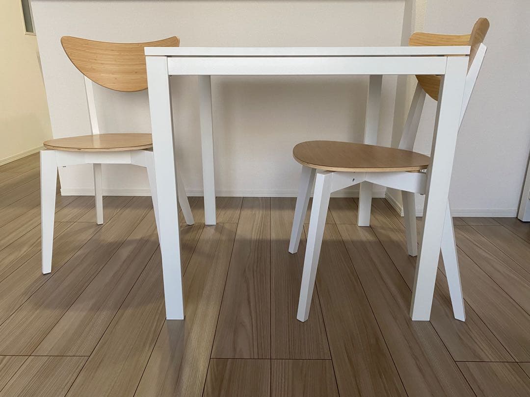 IKEA MELLTORP ダイニングテーブル＋NORDMYRAチェア2脚セット