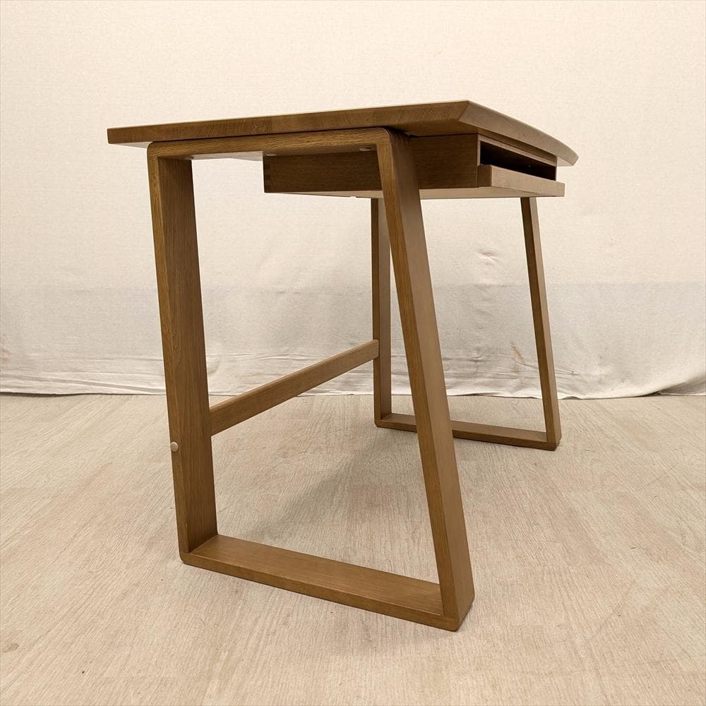 展示品　北海道 旭川　楢 ナラ材　学習デスク　デスク　PCデスク　パソコンデスク