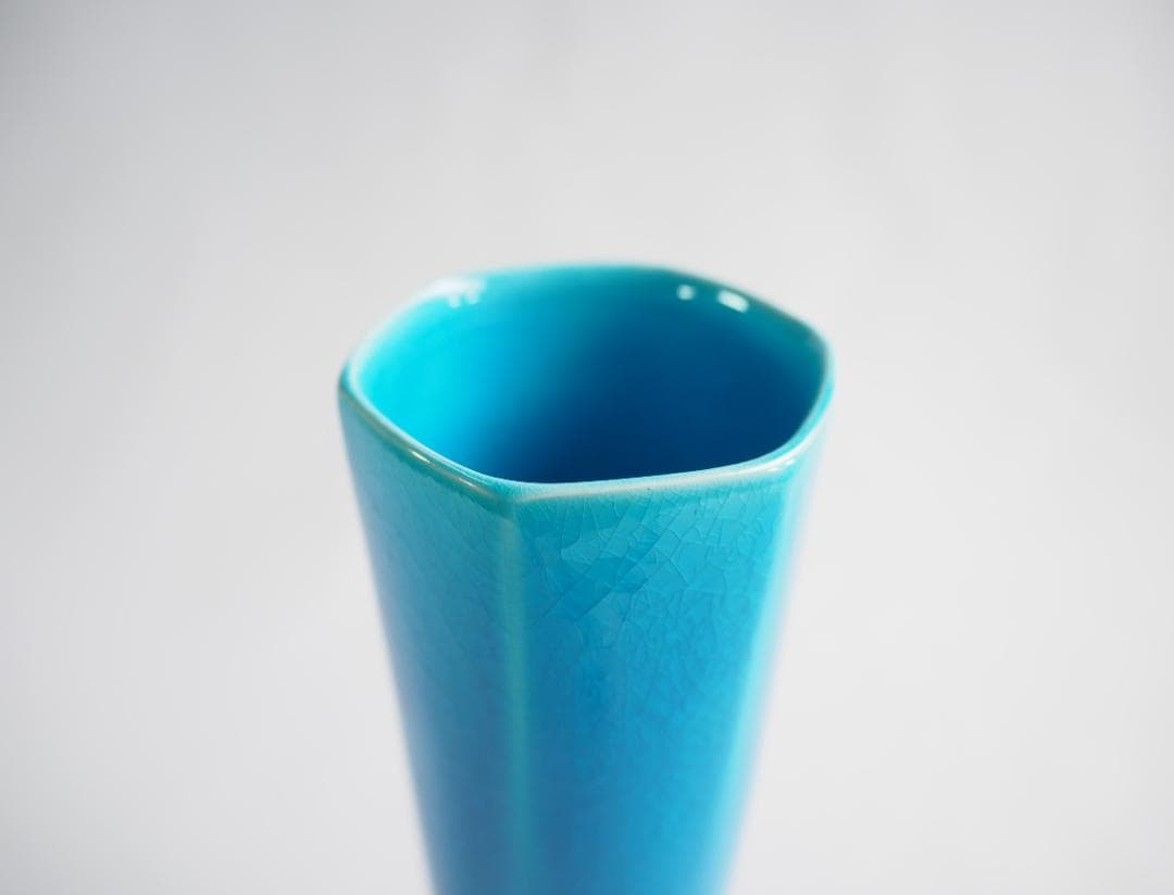 17代永樂善五郎造（而全）『浅黄交趾花入』 (共箱) 千家十職 - メルカリ