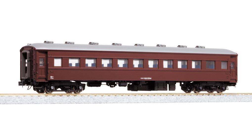 KATO HO 1-514 オハフ33 茶 国鉄一般形客車