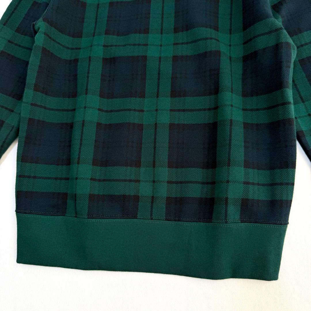 新品✨ポロラルフローレン　ブラックウォッチスウェット　ショールカラー　M