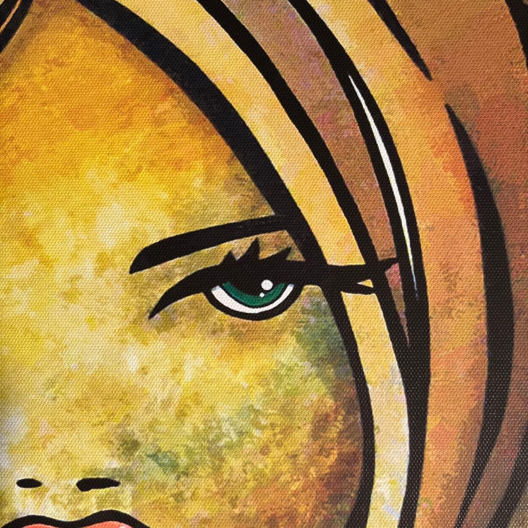 キャンバスプリントoriental girl 絵画 額付き インテリア