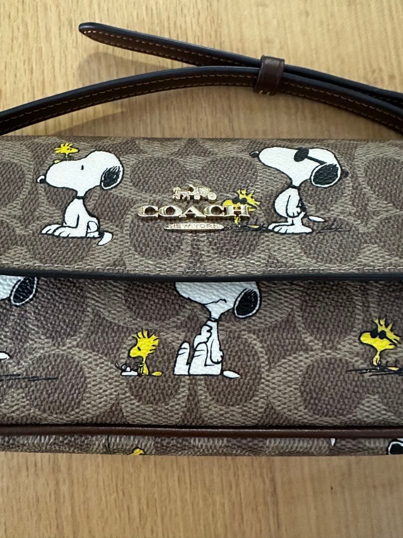 COACH スヌーピー柄 2WAYバッグ　ショルダーバッグ　斜め掛けバッグ