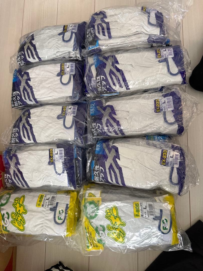 ピッギーf805と富士グローブ 作業用革手袋100双革手 - メルカリ