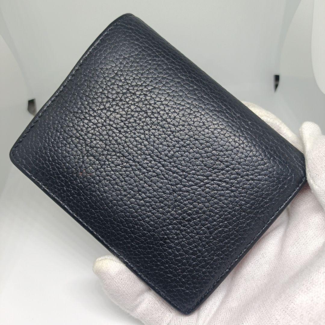 箱あり　プラダ２つ折り財布　PRADA折財布ブラック