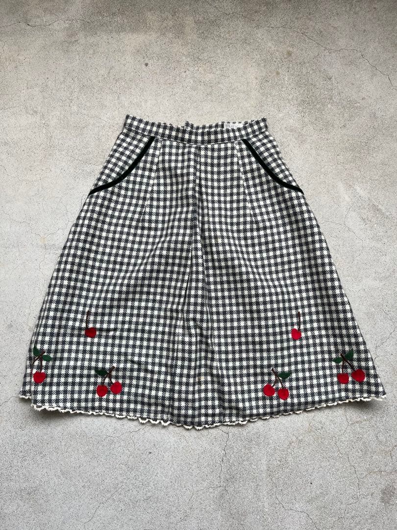 【美品】MILK ビンテージ　スカート　千鳥格子