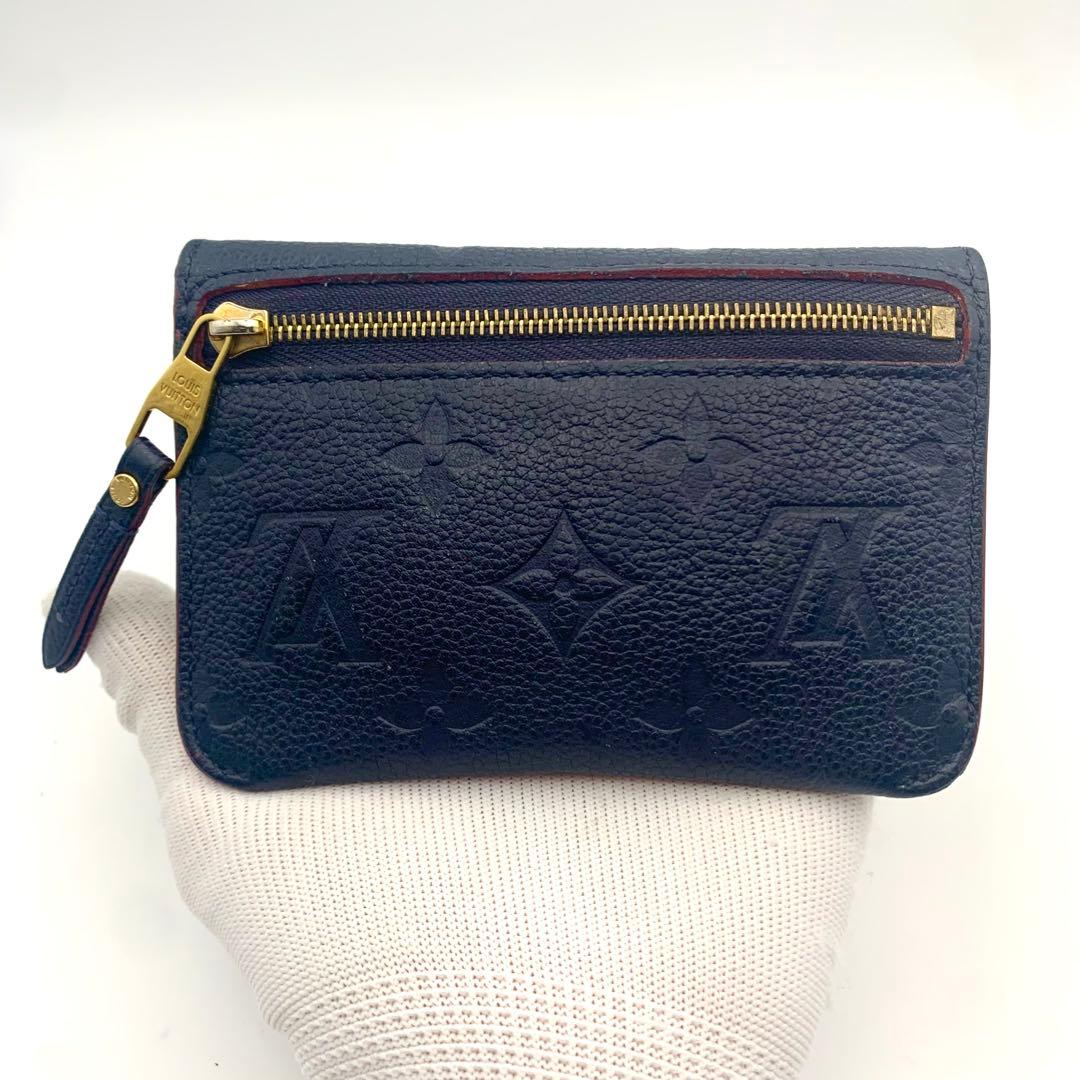 美品✨ ルイヴィトン ポシェットクレ マリーヌルージュ アンプラント 革 財布