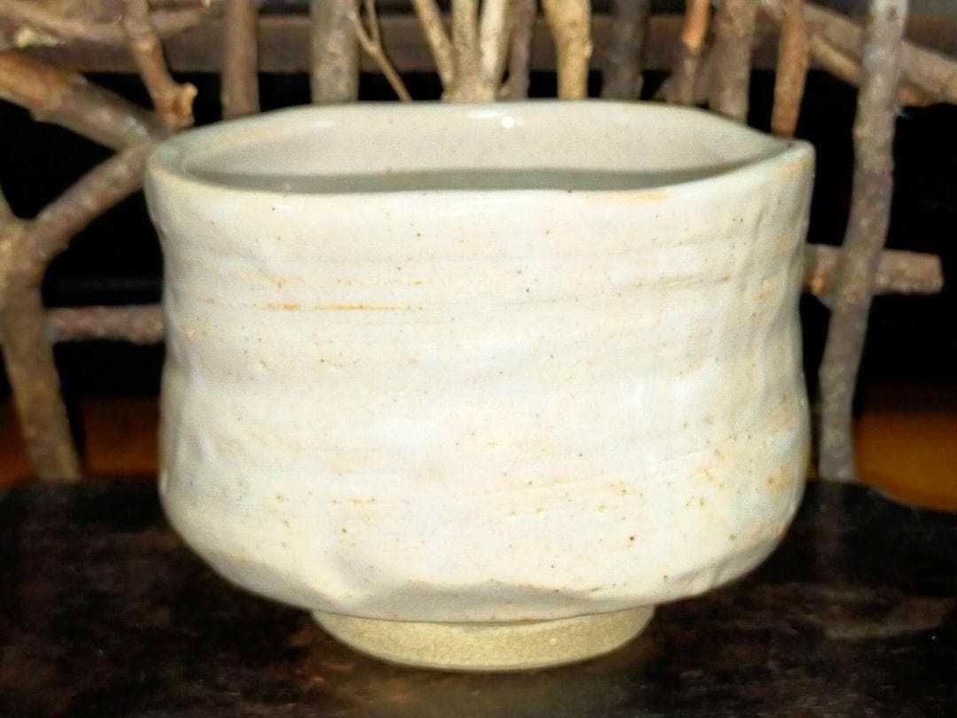 ♥値下げ！♥志野 茶碗 魯山人写し 共箱 仕覆 付き 北大路 魯山人 骨董