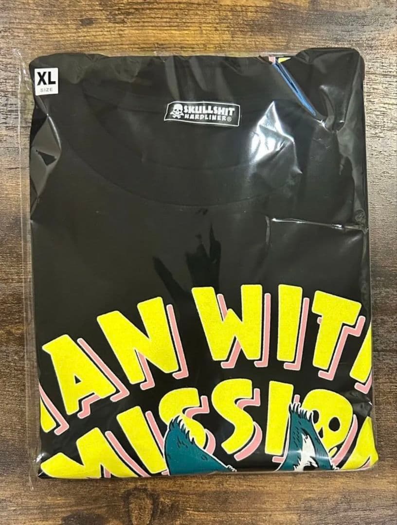 マンウィズ ロンT SKULL SHIT コラボ 15周年記念グッズ XL