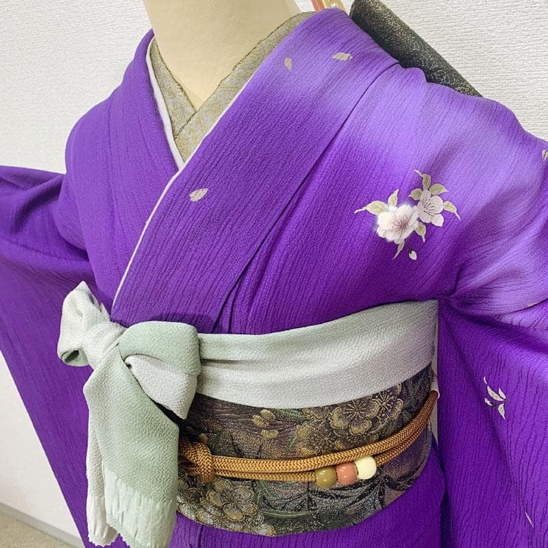 507z21☆きものやまと 山口小夜子 中振袖 身幅広 小柄☆美品 成人式