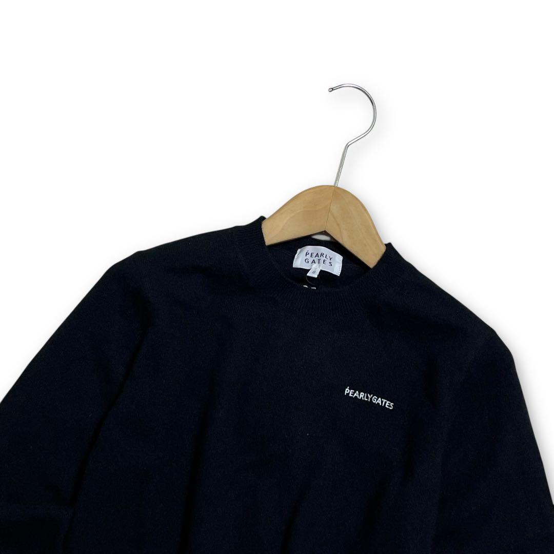 新品 パーリーゲイツ カシミヤ100% クルーネックセーター ニット